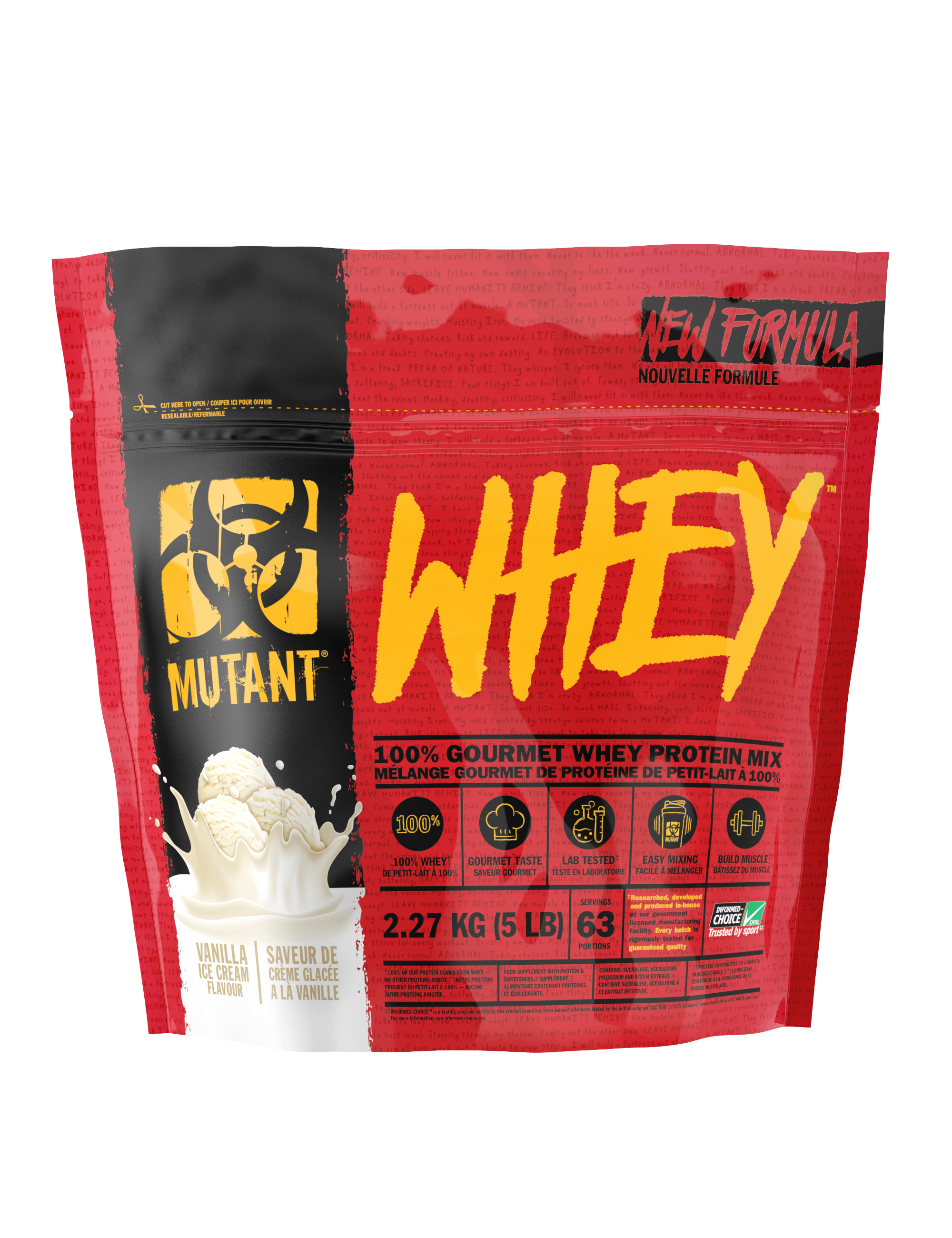 Mutant Whey - Eiwitpoeder / Eiwitshake - 2270 gram - Vanille