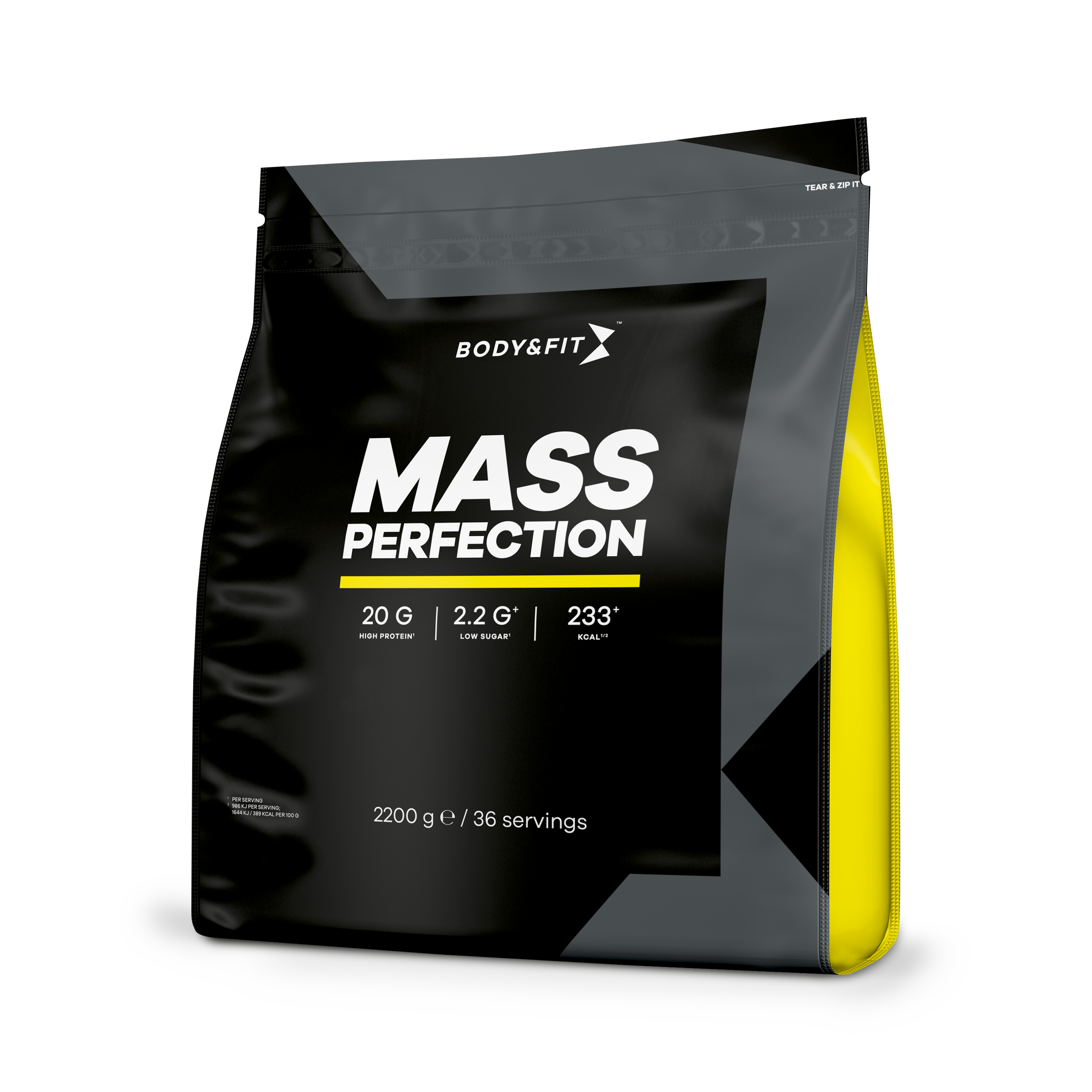 Mass Perfection - Body&Fit - Erdbeer-shake - 2,2 Kg (36 Shakes)