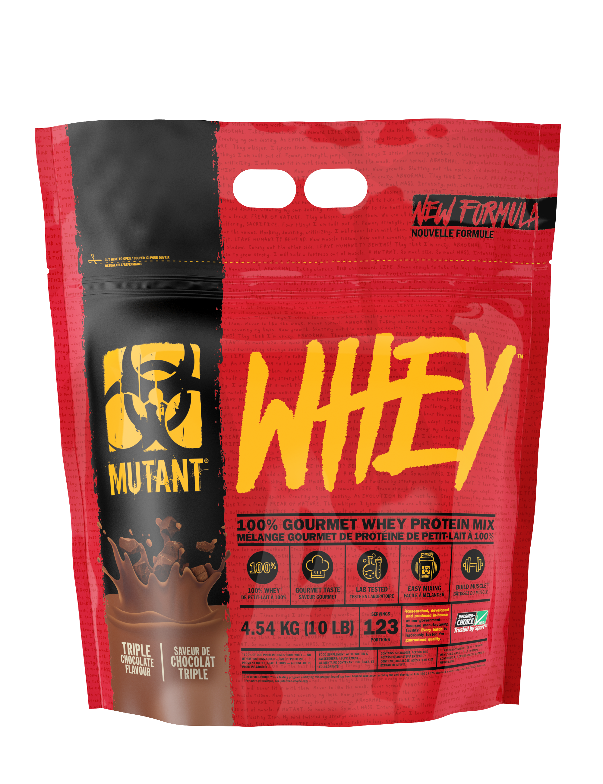 Mutant Whey - Eiwitpoeder / Eiwitshake - 4540 gram - Chocolade