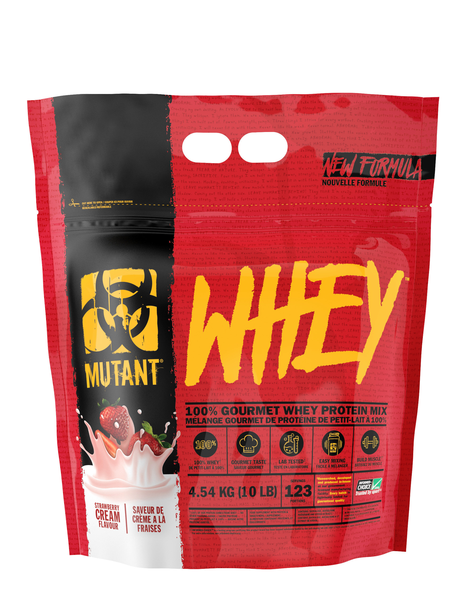 Mutant Whey - Eiwitpoeder / Eiwitshake - 4540 gram - Aardbei