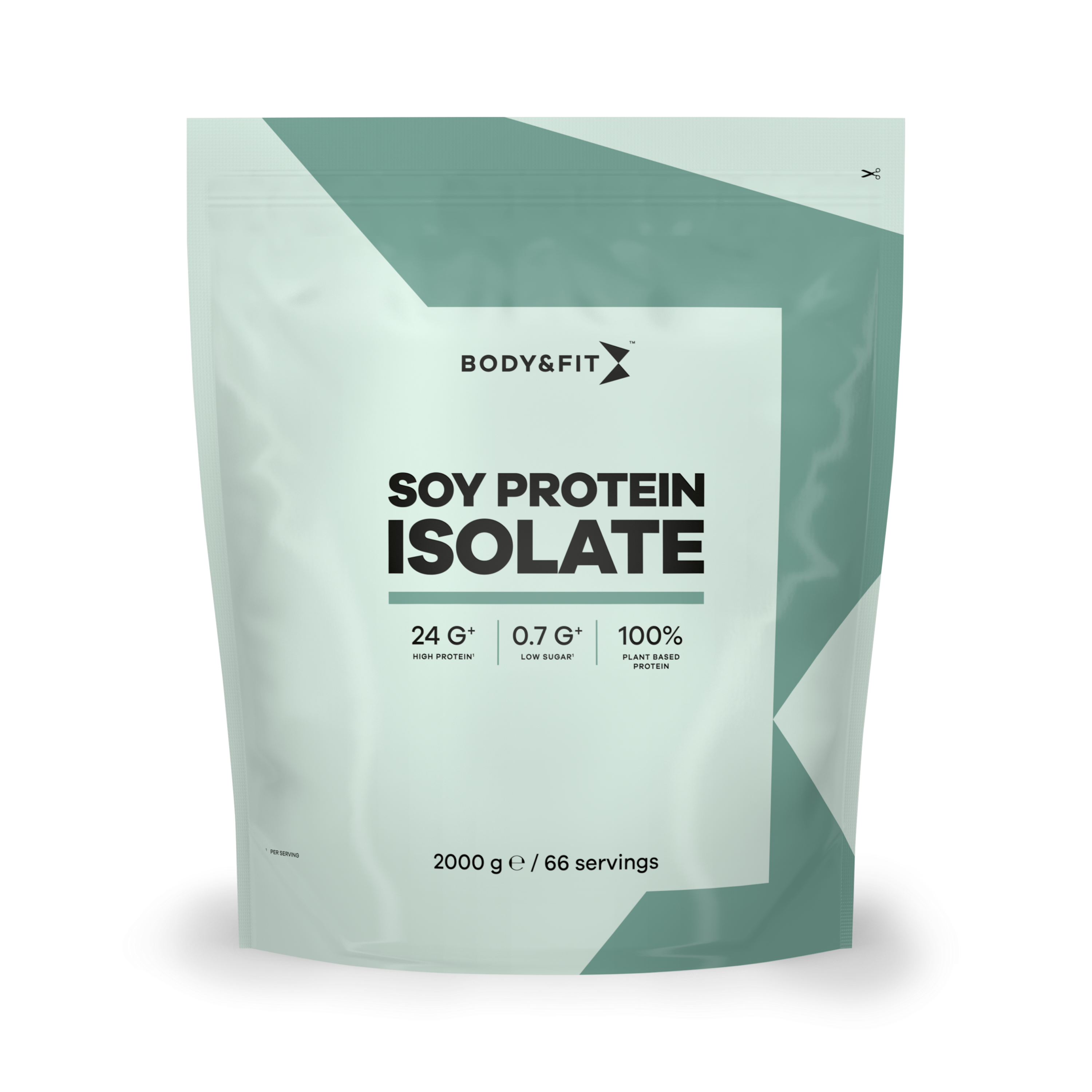 Body & Fit Soy Protein Isolate - Vegan Proteine Poeder - Biologisch Soja Eiwit Isolaat - 2000 gram (66 Shakes) - Banaan