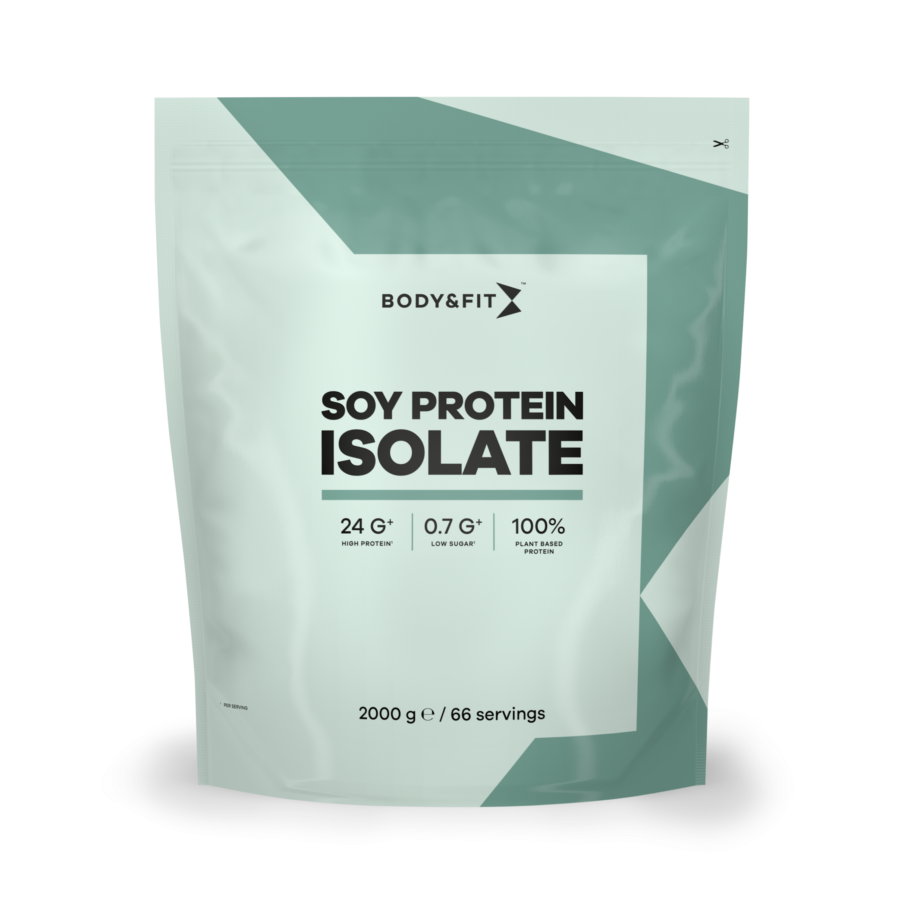 Body & Fit Soy Protein Isolate - Vegan Proteine Poeder - Biologisch Soja Eiwit Isolaat - 2000 gram (66 Shakes) - Vanille