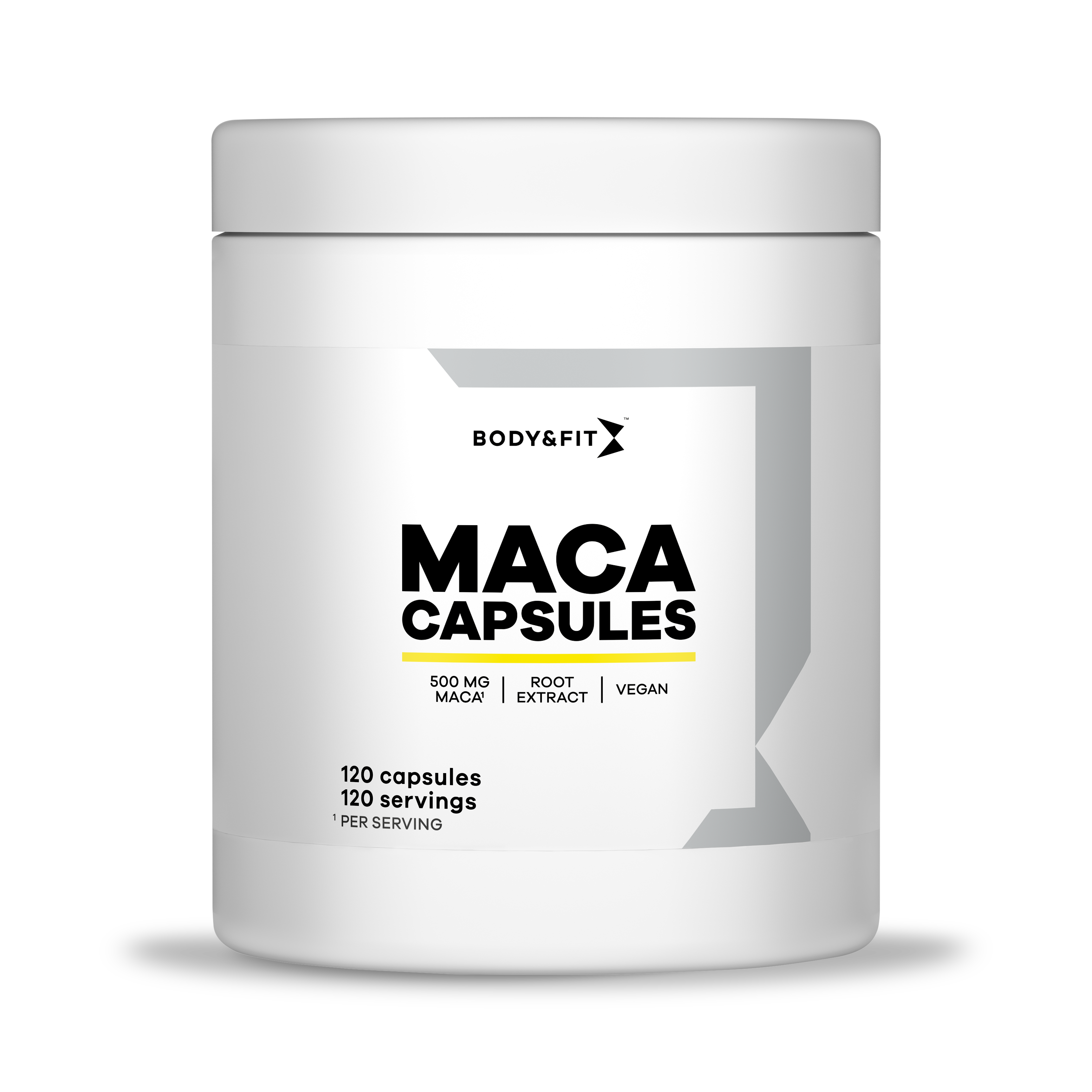 Body & Fit Maca Capsules - 500 mg per capsule - 120 capsules