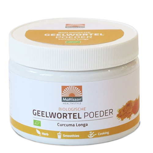 Geelwortel Poeder Biologisch - Mattisson - Naturel - 125 Gram