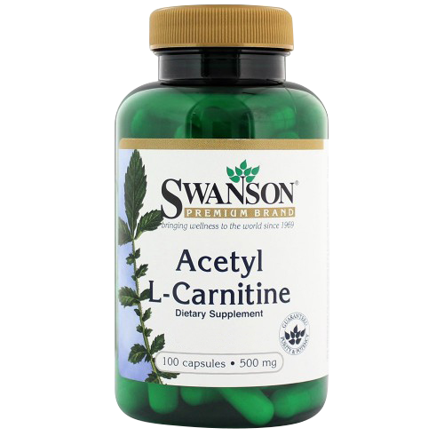 Acetyl L-Carnitine 500mg - Swanson - 100 Capsules