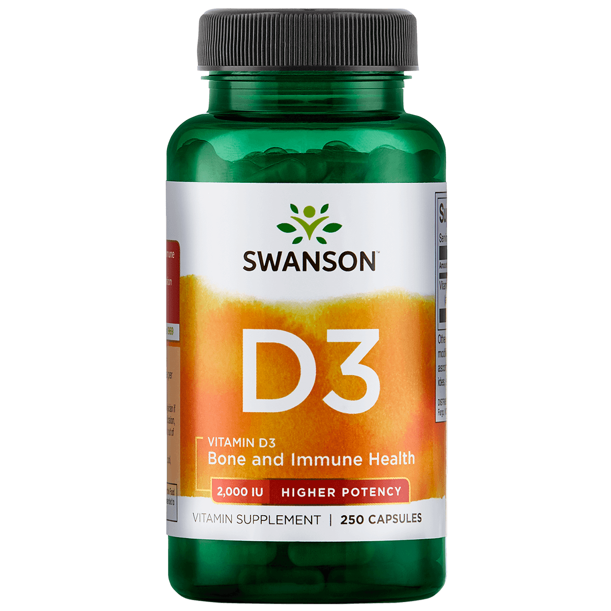 Vitamin D3 - 2000IU - 250 softgels Softgels Swanson