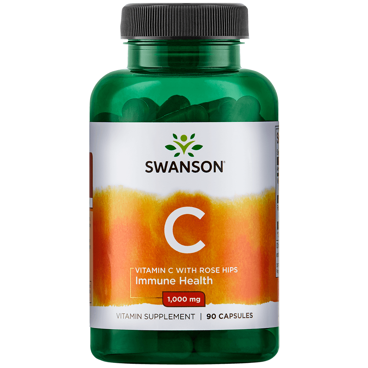 Vitamine C 1000mg W/RH - Swanson - 90 Capsules