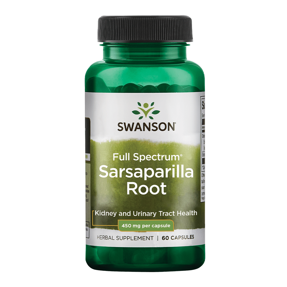 Sarsaparilla 450mg | Swanson | 60 stuks (30 doseringen)