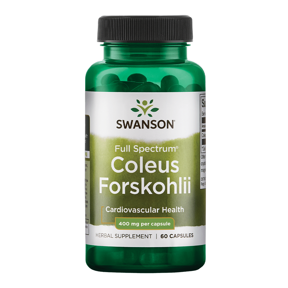 Full Spectrum Coleus Forskohlii 400mg - Swanson - 60 Capsules
