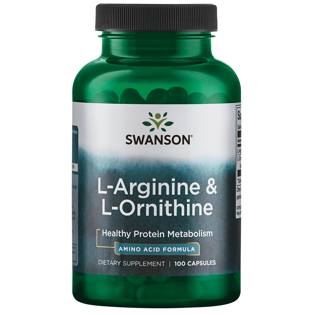 Swanson Health L-Arginine & L-Ornithine - Aminozuren - 100 capsules