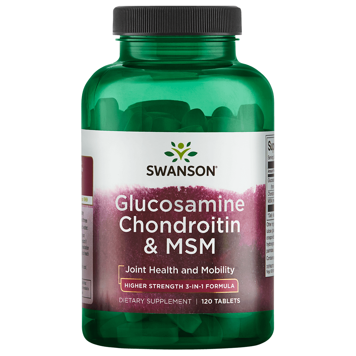 Glucosamine, Chondroitine & MSM 500/400/200 | Swanson | 120 stuks