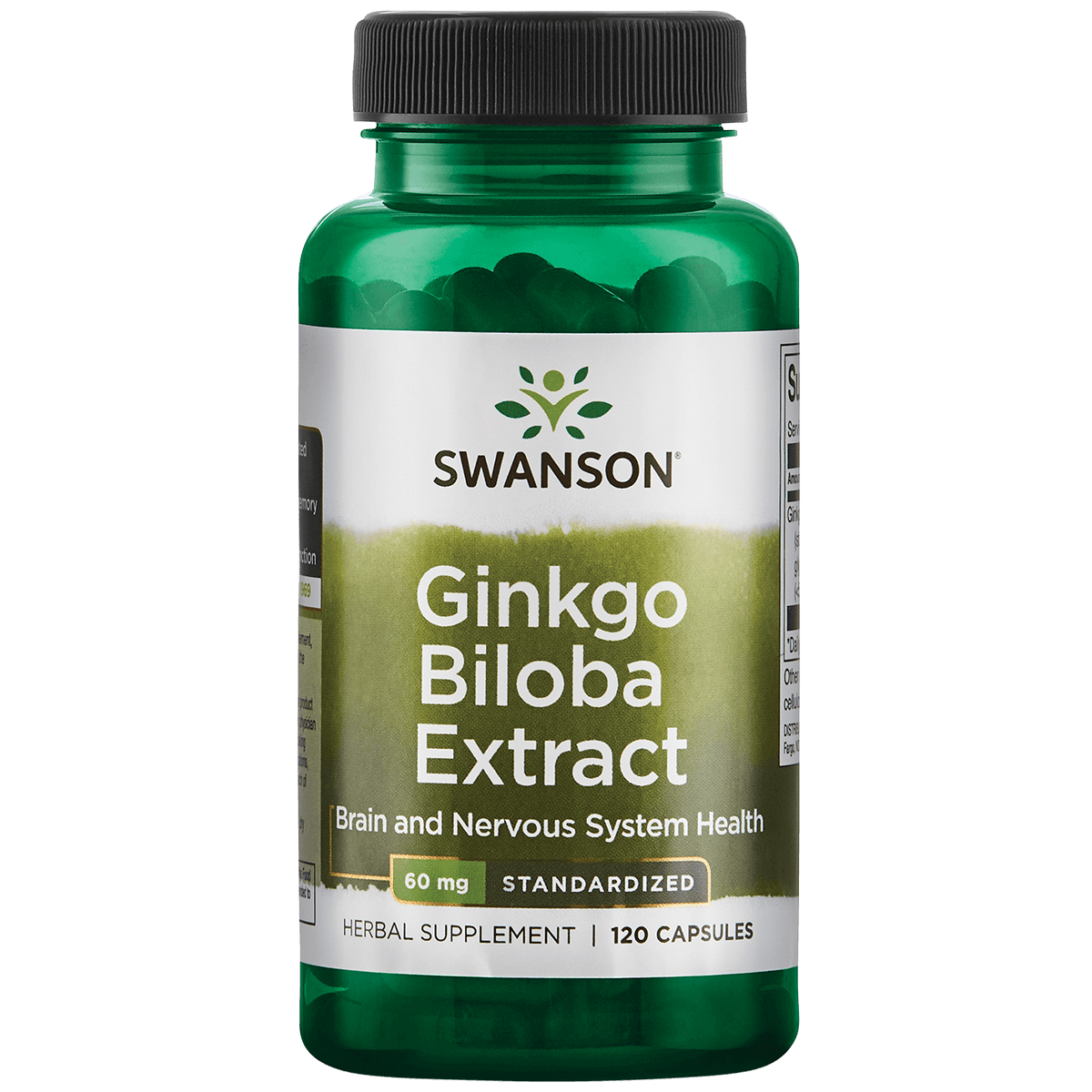 Ginkgo Biloba Extract 60mg | Swanson | 120 stuks (60 doseringen)