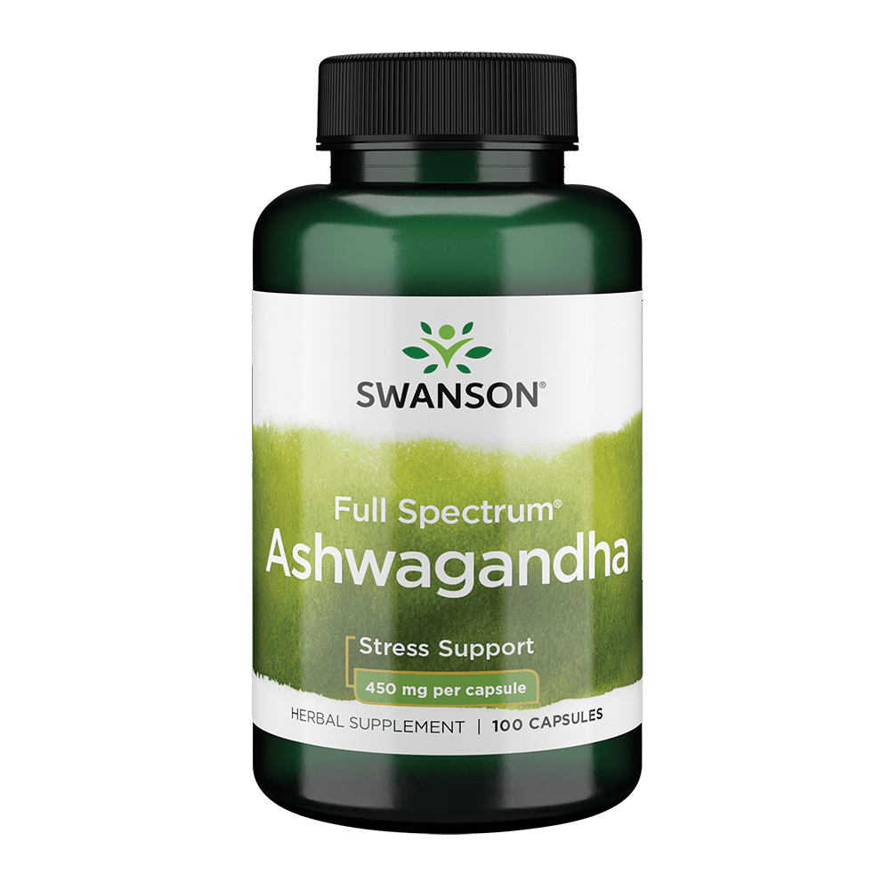 Ashwagandha 450mg | Swanson | 100 stuks (450 mg)