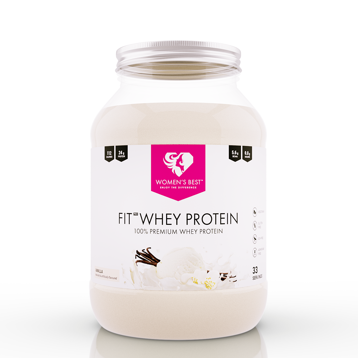 Womens Best Fit Whey Protein - Proteine Poeder - Eiwitshake - 1000 gram (33 shakes) - Vanilla