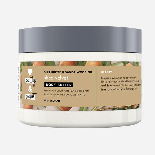 Beurre corporel Shea Velvet de Love Beauty & Planet - 250 ml