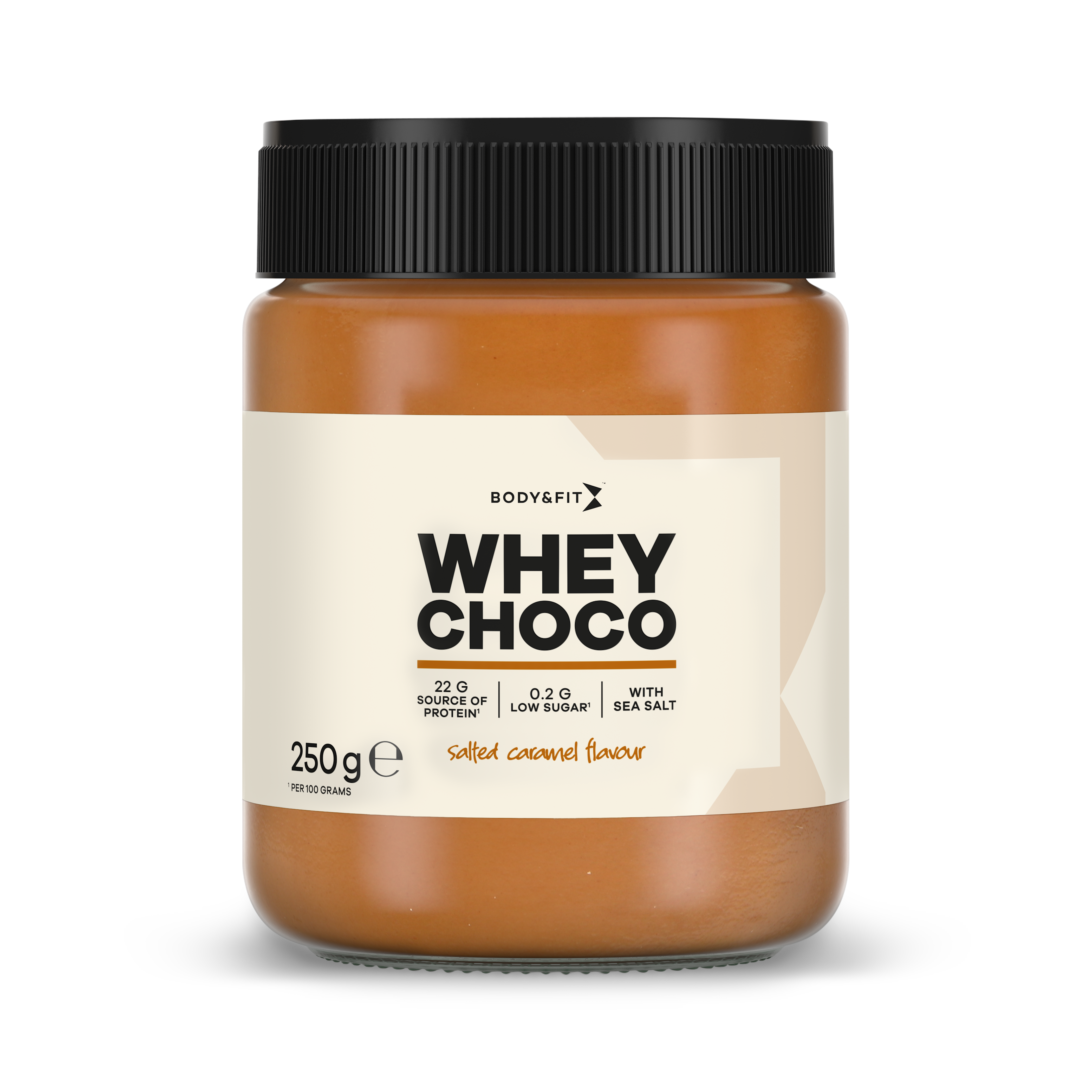 Body & Fit Whey Choco - Chocoladepasta met 21.4% Whey Eiwit - Karamel Zeezout