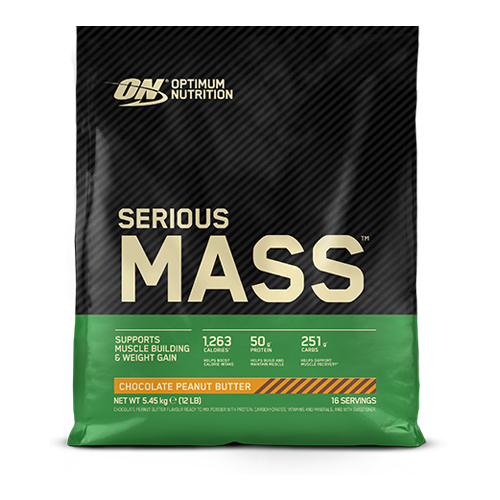 Serious Mass - Optimum Nutrition - Schokolade & Erdnussbutter - 16 Servings (5450 Gramm)