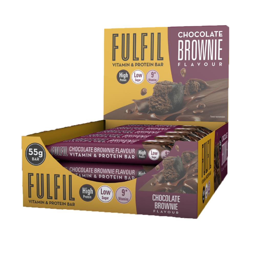Vitamin & Protein Bar - Fulfil Nutrition - Chocolate Brownie - 15 Repen (825 Gram)