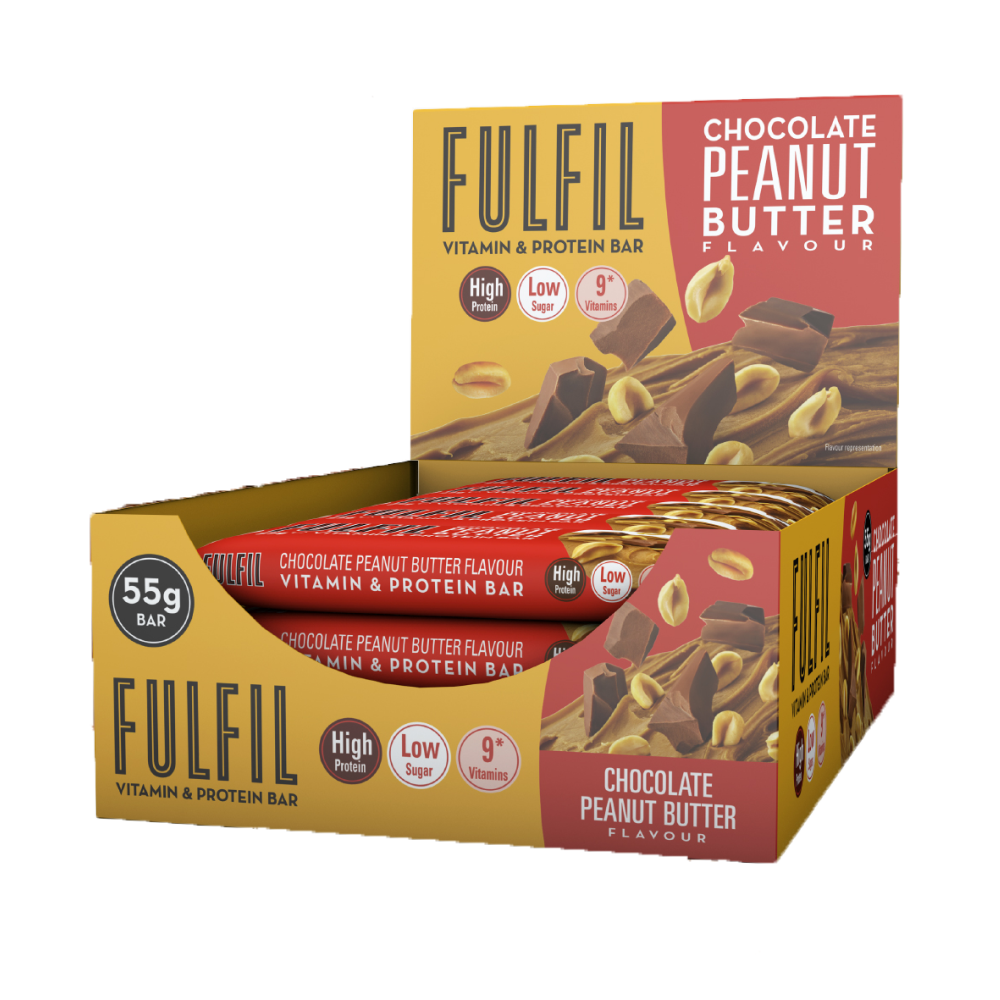 Vitamin & Protein Bar | Fulfil Nutrition | Chocolate Peanut Butter | 825 gram (15 repen)