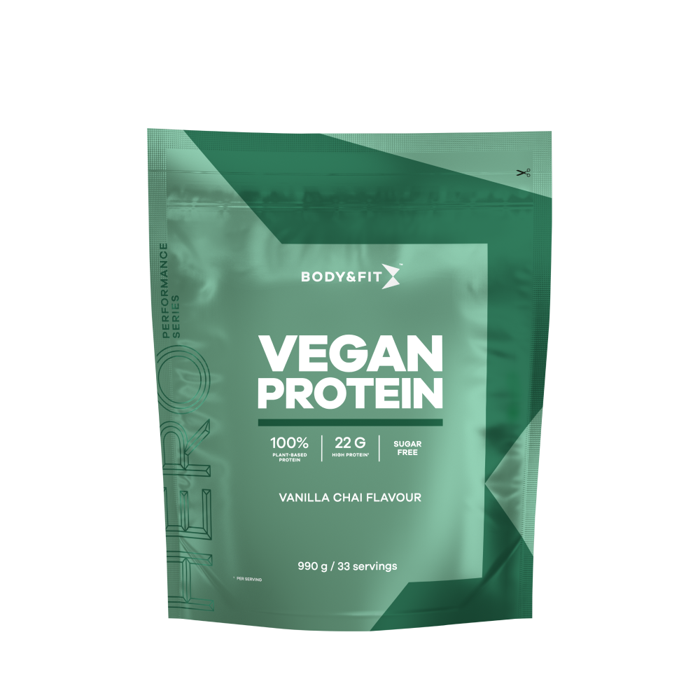 Vegan Protein - Body&Fit - Chaï Vanille - 990 Grammes (33 Shakes)