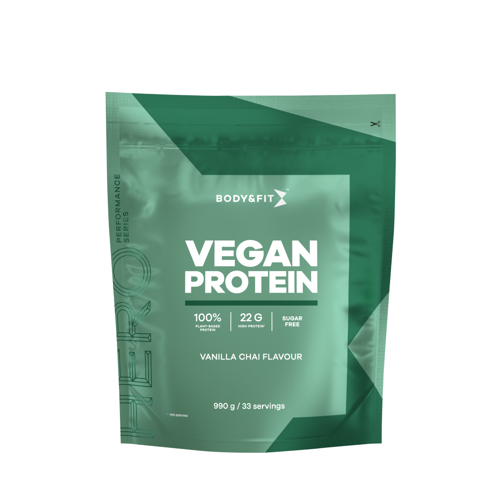 Body & Fit Vegan Protein Eiwitshake - Vanilla Chai - Vegan Proteine Poeder - Plantaardige Eiwitshake - 990 gram (33 shakes)