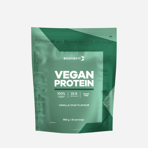 Vegan Protein - Body&Fit - Chaï Vanille - 990 Grammes (33 Shakes)