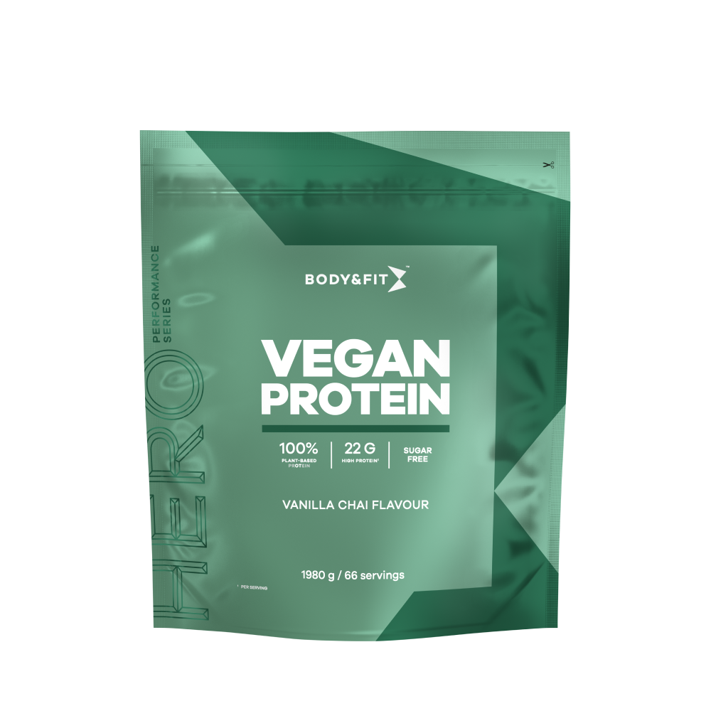 Vegan Protein - Body&Fit - Chaï Vanille - 1,98 Kg (33 Shakes)