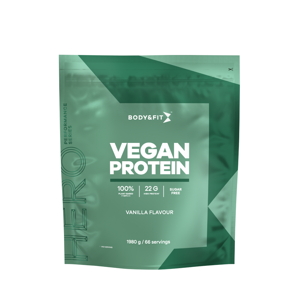 Vegan Protein - Body&Fit - Vanille Onctueuse - 1,98 Kg (66 Shakes)