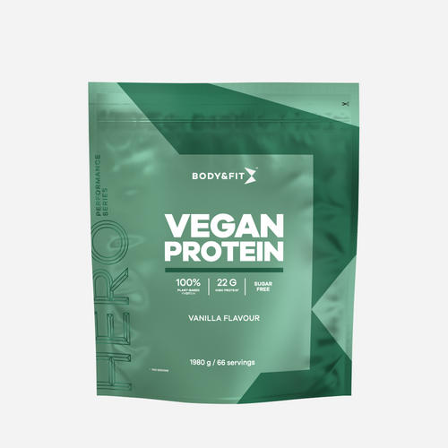 Vegan Protein - Body&Fit - Vanille Onctueuse - 1,98 Kg (66 Shakes)