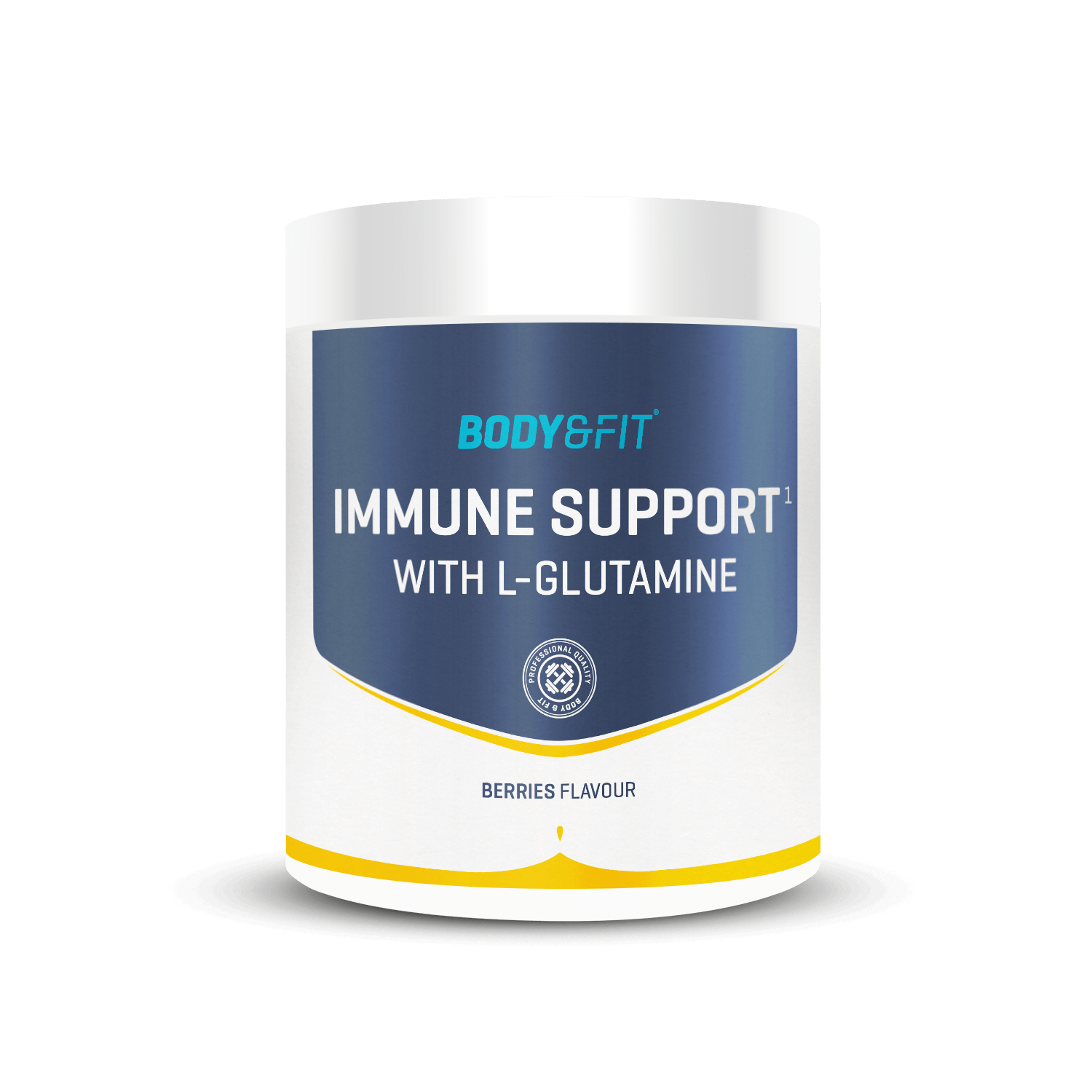 Immune Support with L-Glutamine - Body & Fit - Berries - 336 Gram (60 Shakes)