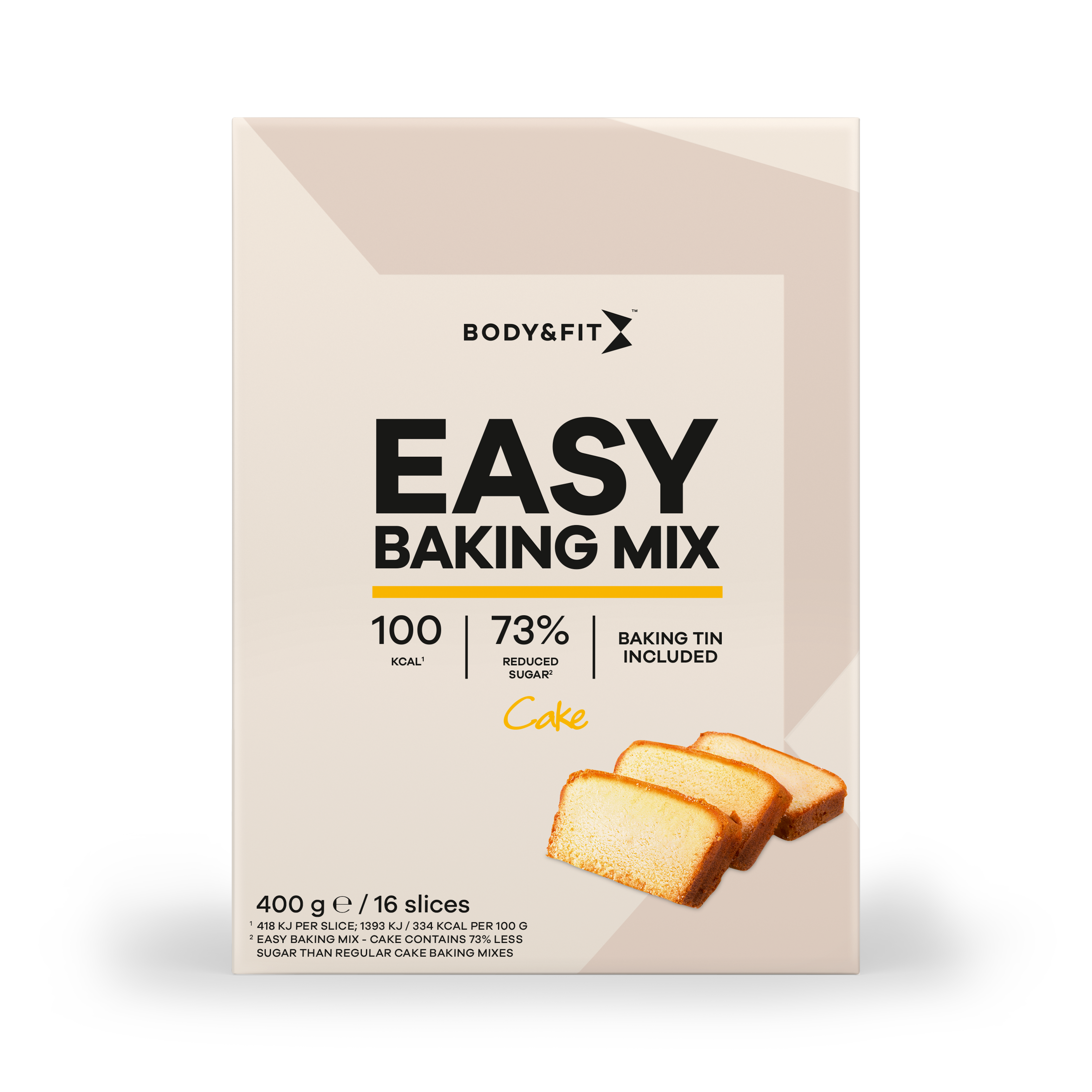 Easy Baking Cake Mix - Body&Fit - 1 Emballage (400 Grammes)