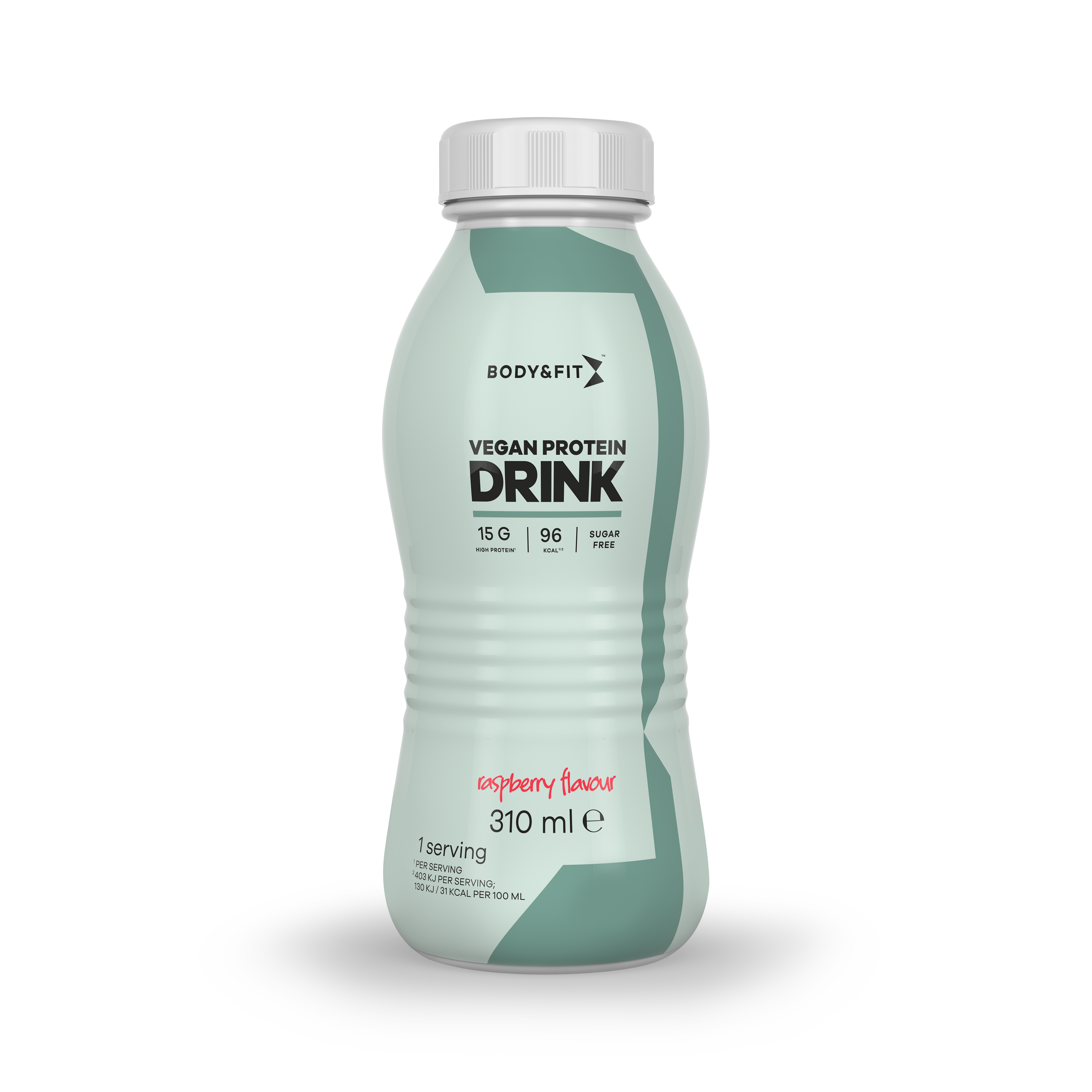 Vegan Protein Drink - Body&Fit - Framboise - 310 Ml (1 Shakes)