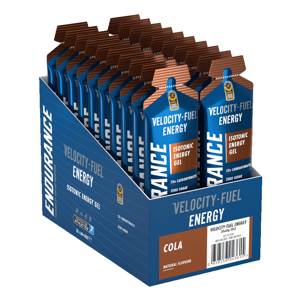 Applied Nutrition Velocity Fuel Energy - Energiegel - Energygel - Isotone Gels - Cola - 20 gels (20 x 60 ml)