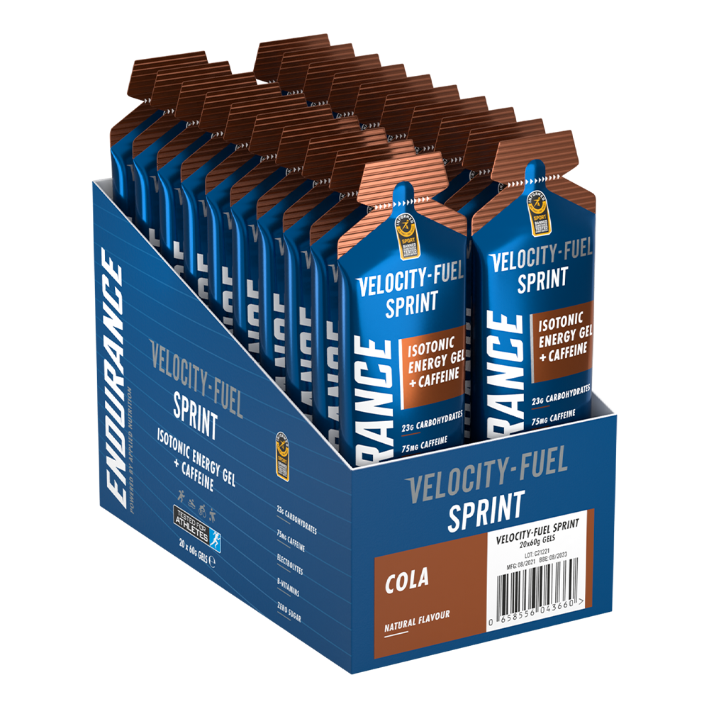 Applied Nutrition Velocity Fuel Sprint - Energiegel - Energygel - Isotone Gels - Cola - 20 gels (20 x 60 ml)