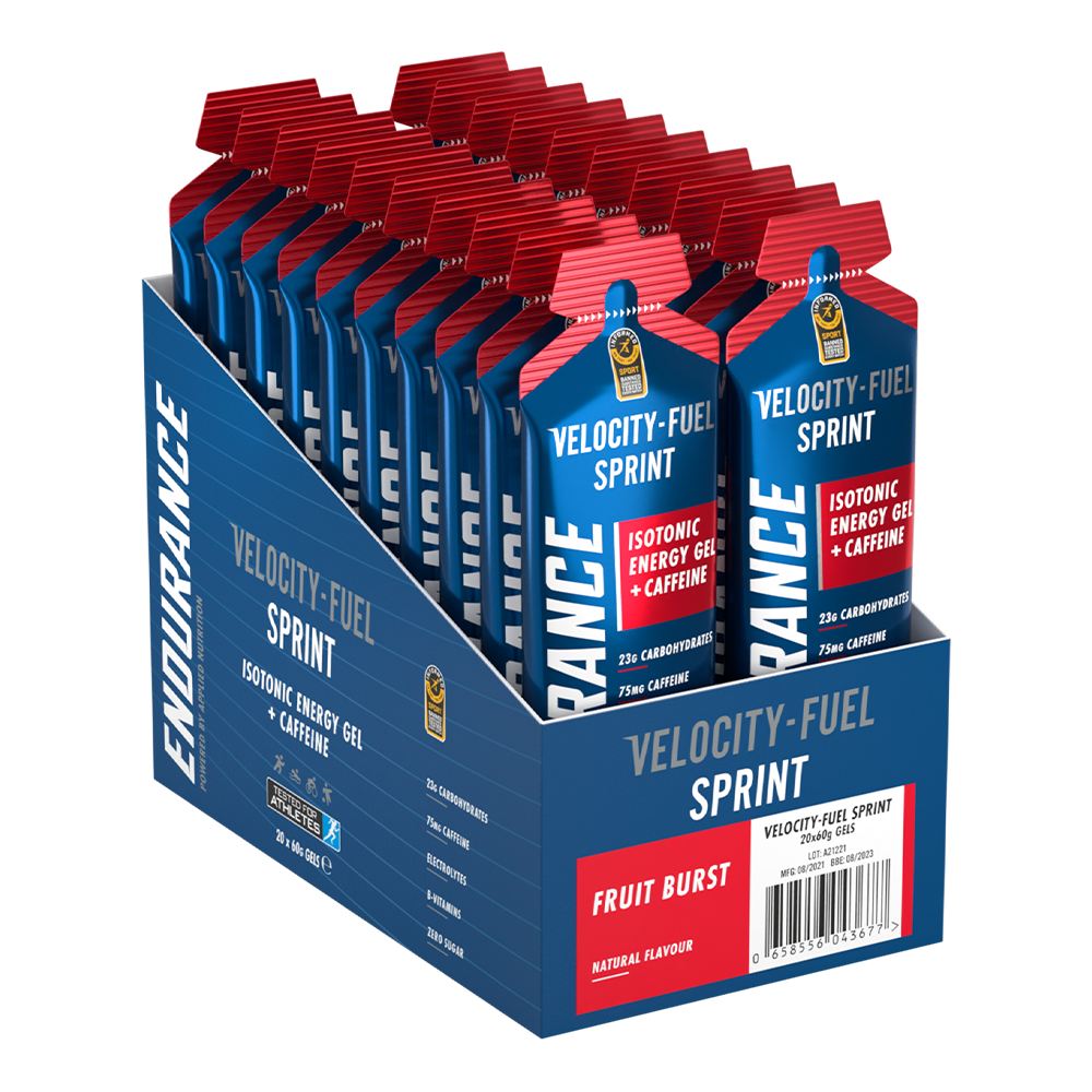 Applied Nutrition Velocity Fuel Sprint - Energiegel - Energygel - Isotone Gels - Fruit Burst - 20 gels (20 x 60 ml)