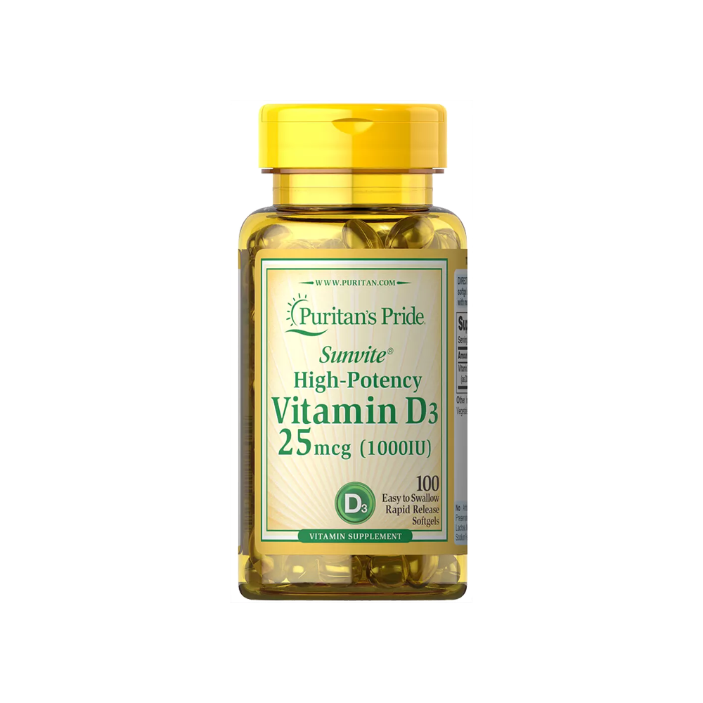 Capsules molles Vitamin D3 1000 UI