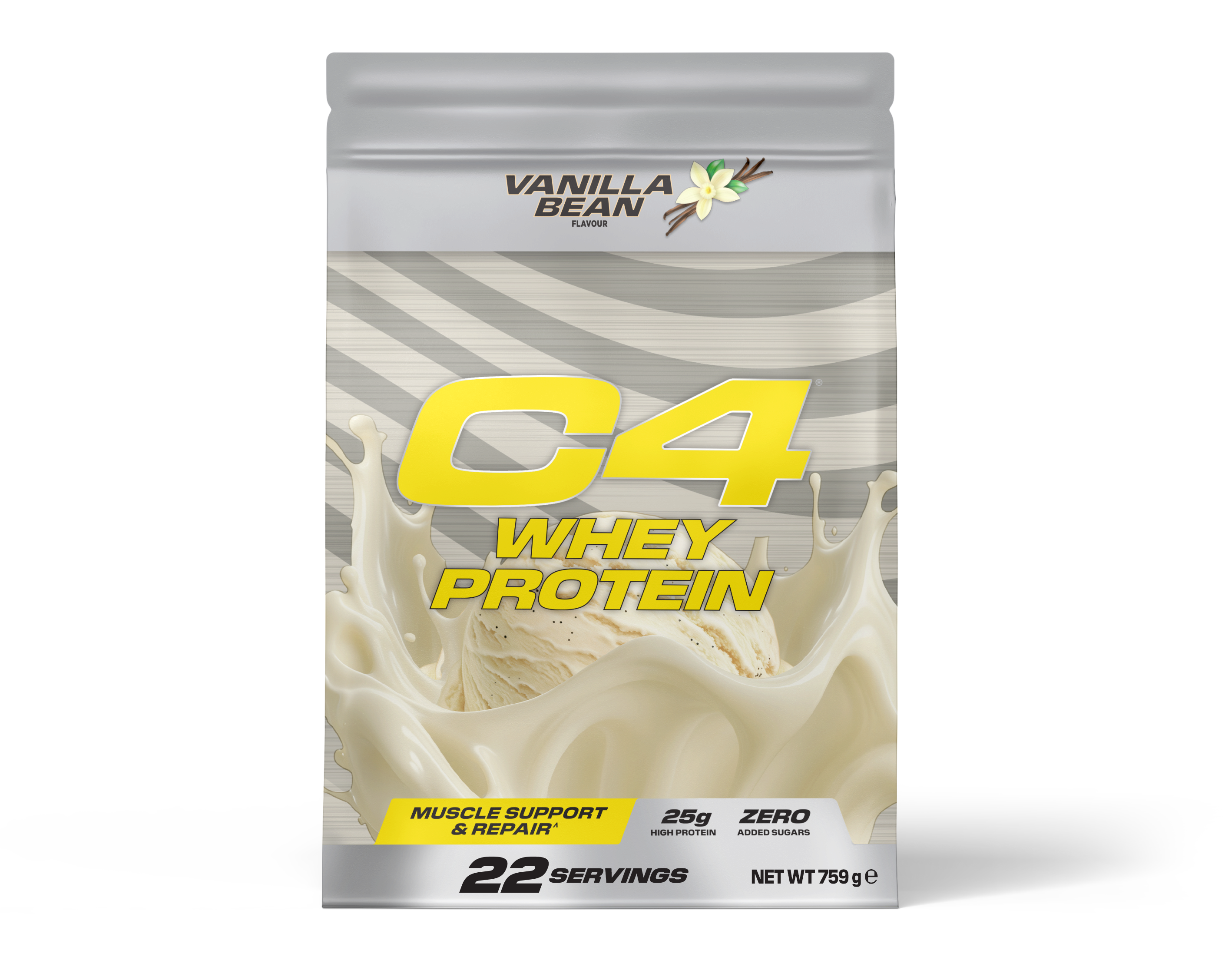 C4 Whey Protein | Cellucor | Vanilla Bean | 759 gram (22 Servings)