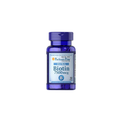 Comprimés de vitamine B7 Biotin 7500 µg