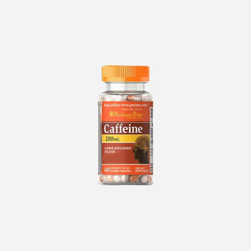 Gélules de caféine Caffeine 200 mg 8hr Sustained Release