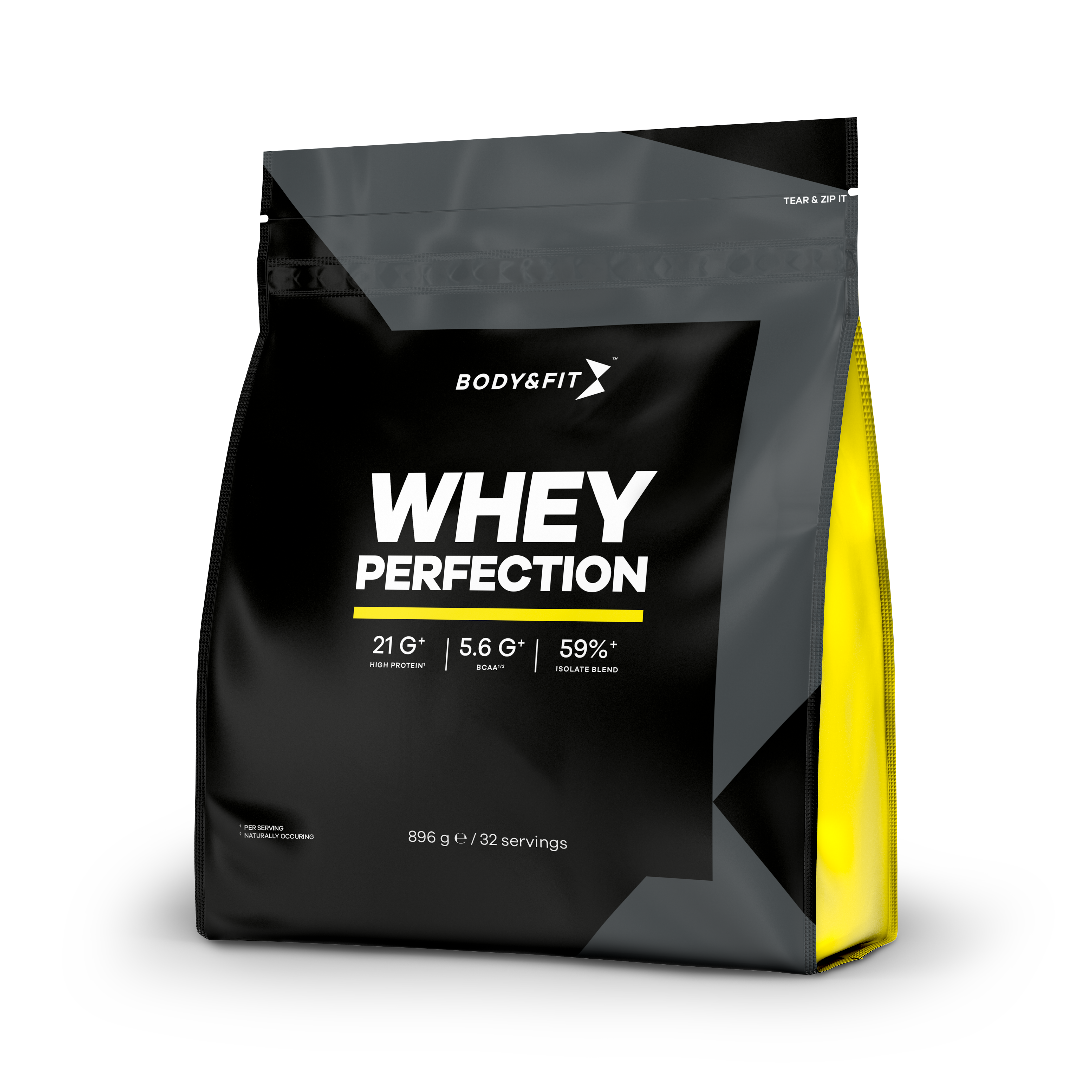 Body & Fit Whey Perfection - Proteine Poeder / Whey Protein - Eiwitshake - 896 gram (32 shakes) - Witte chocolade