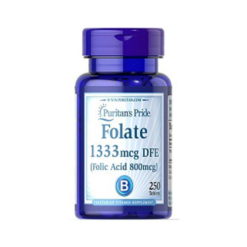 Folic acid 800 mcg - Puritan's Pride - 250 Tabletten