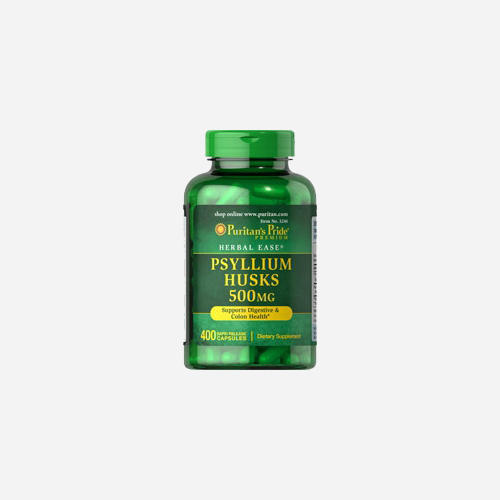 Enveloppes de psyllium Psyllium Husks 500 mg