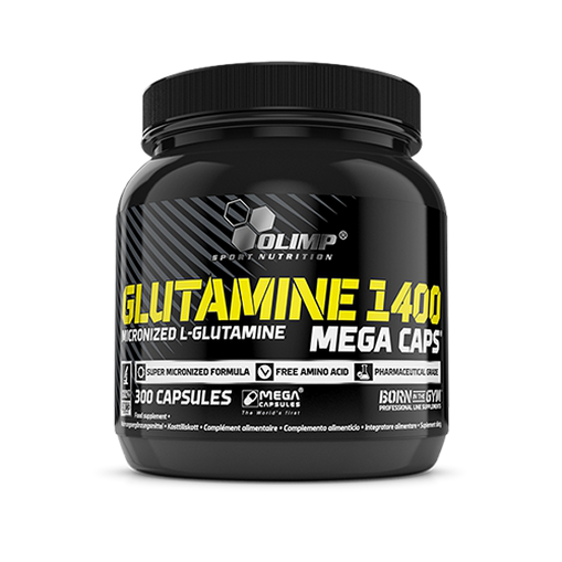 Glutamine Mega Caps 1400 Sportvoeding