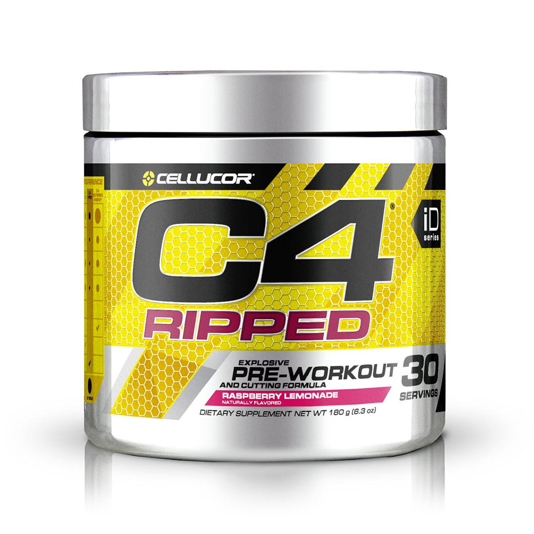 C4 Ripped Pre-Workout - Cellucor - Raspberry Lemonade - 180 Gram (30 Doseringen)