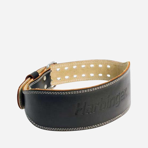 4 Inch Padded Leather Belt - Large