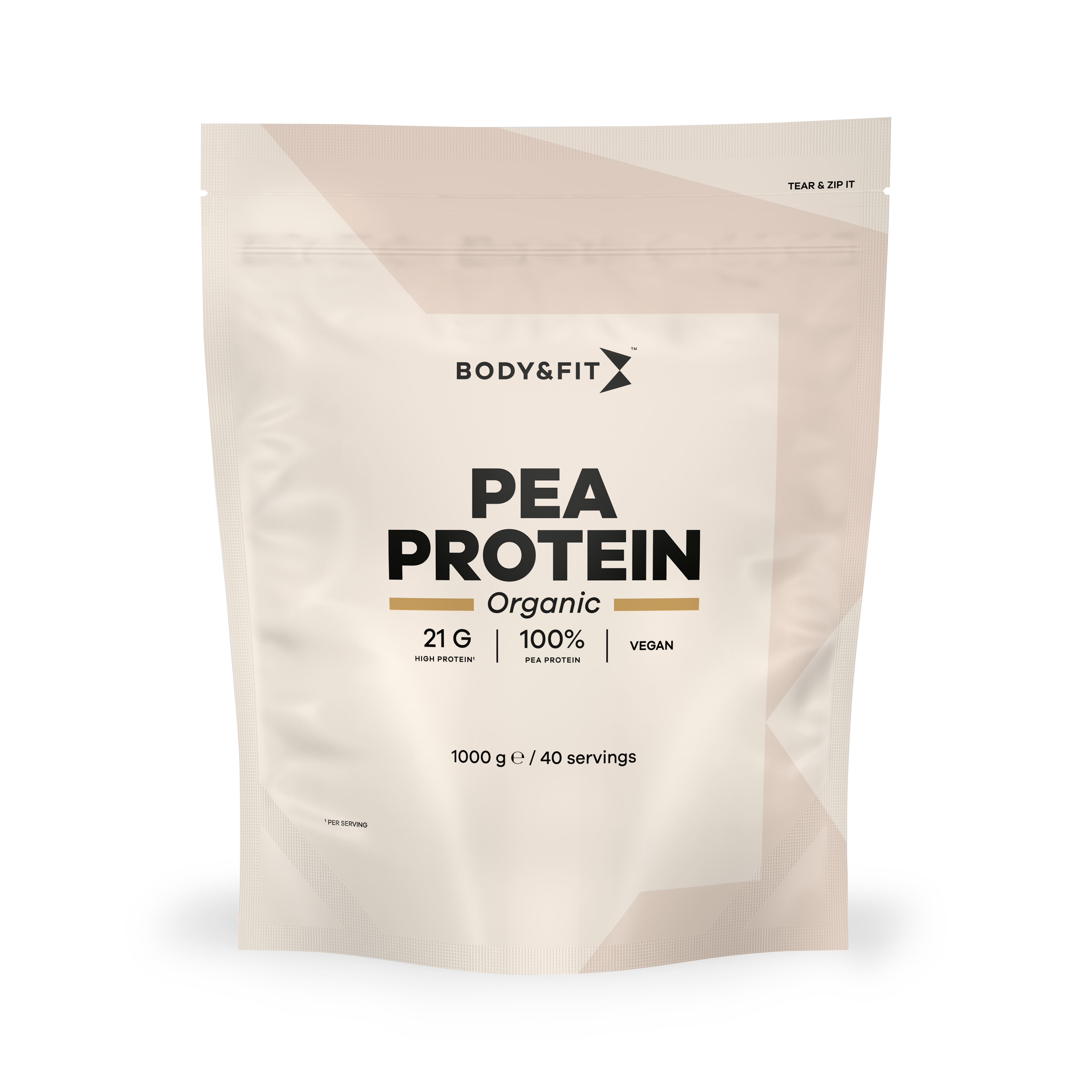 Body & Fit Pea Protein Organic - Plantaardig Eiwitpoeder - Vegan Eiwitshake - Biologisch Erwten Eiwit - 1000 gram (40 Shakes)