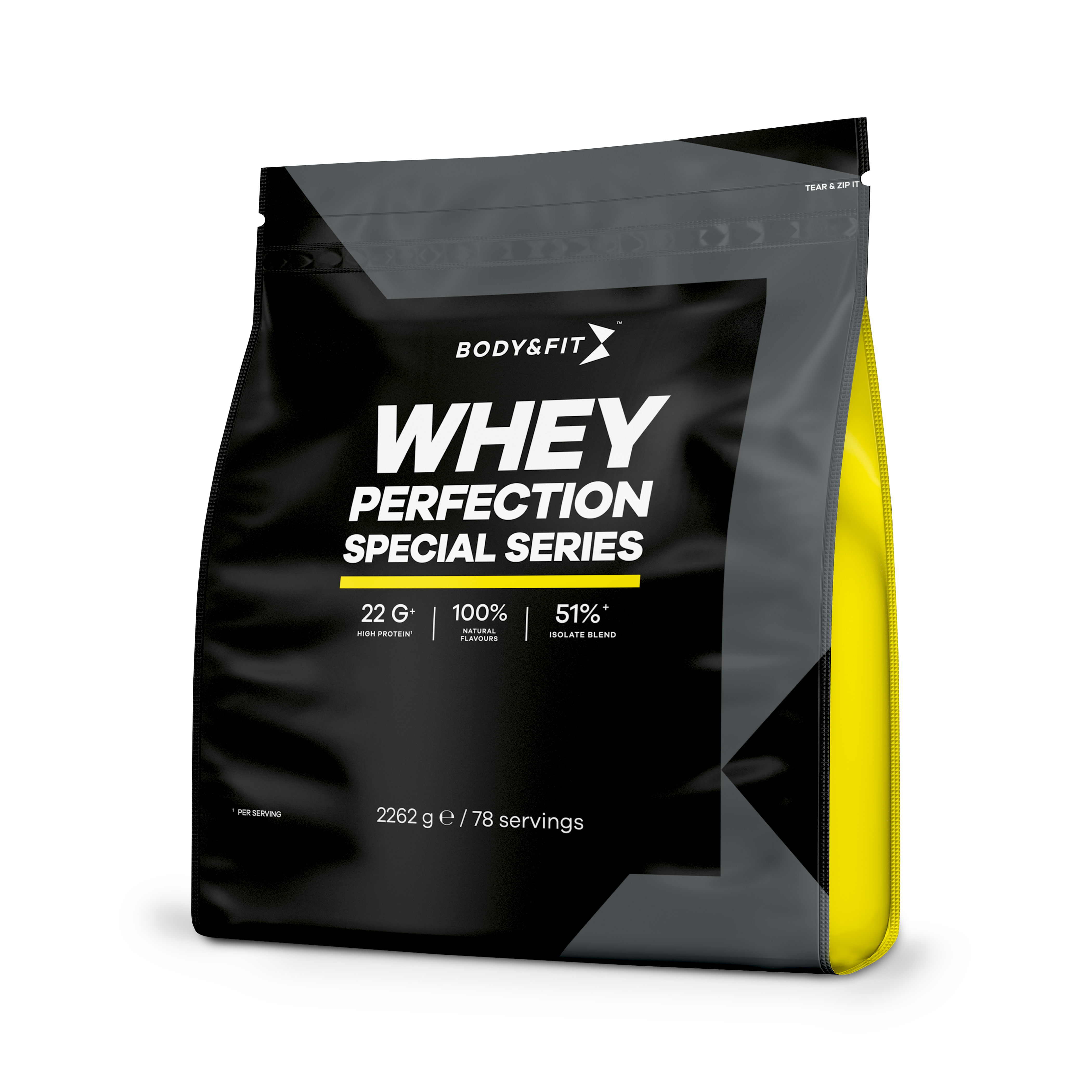 Body & Fit Whey Perfection Special Series - Proteine Poeder / Whey Protein - Eiwitshake - 2268 gram (81 shakes) - Aardbei/Banaan