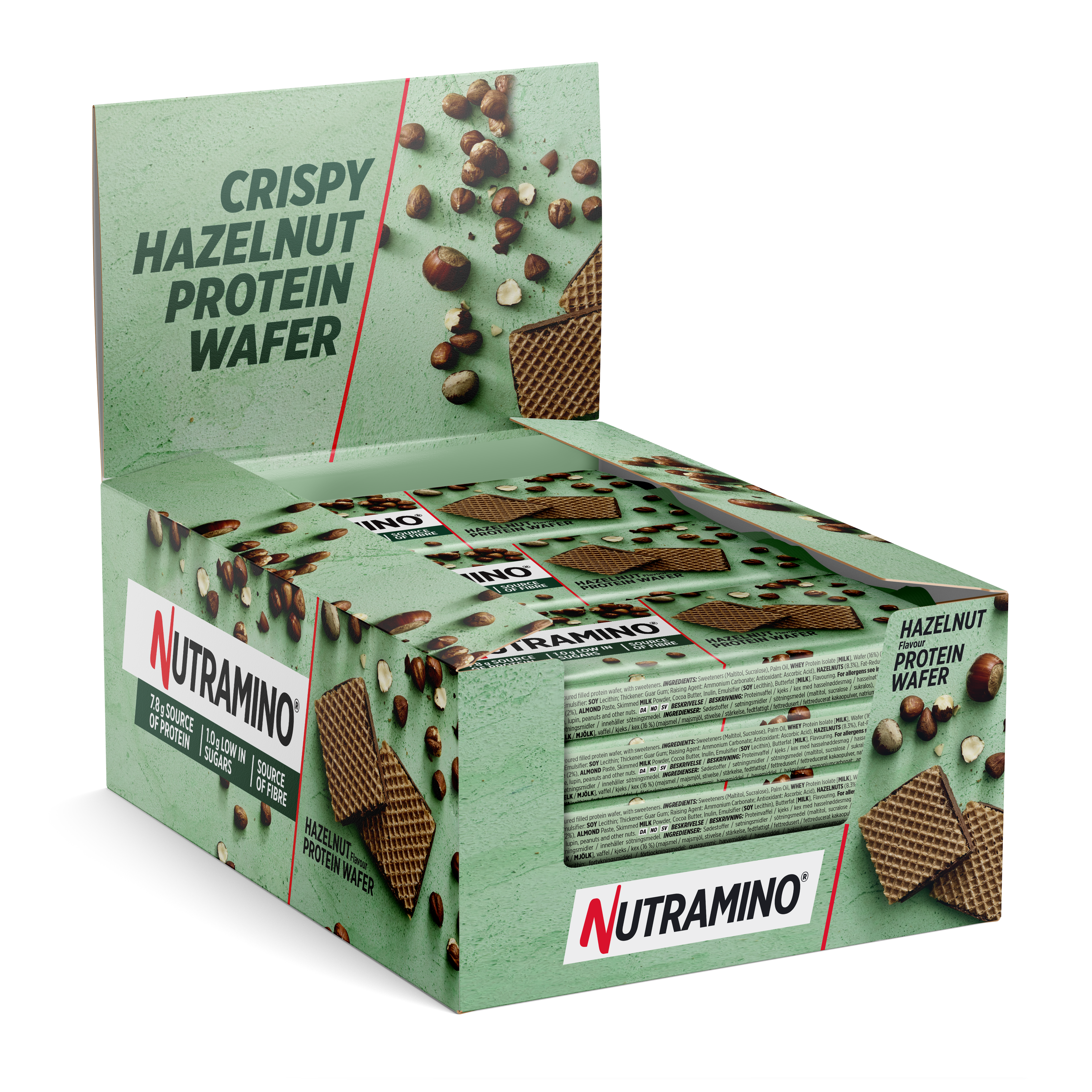 Nutramino Nutra-Go Protein Wafer - Hazelnut - 12x39g