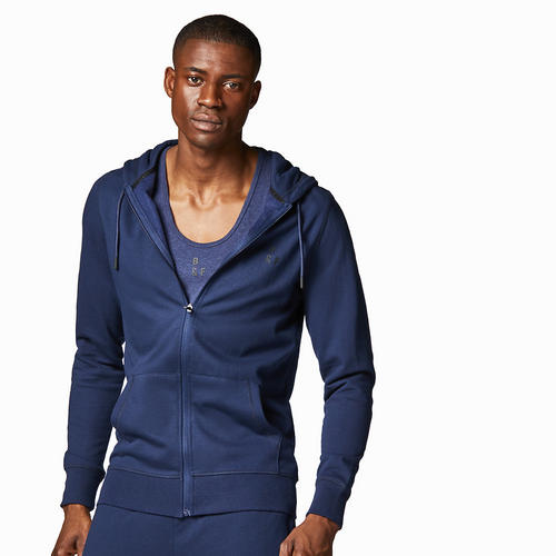 Sweat à capuche zippé Navy