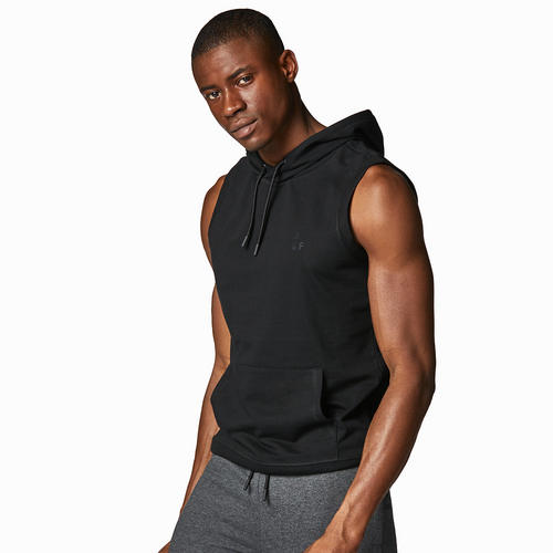 Sweat à capuche sans manches